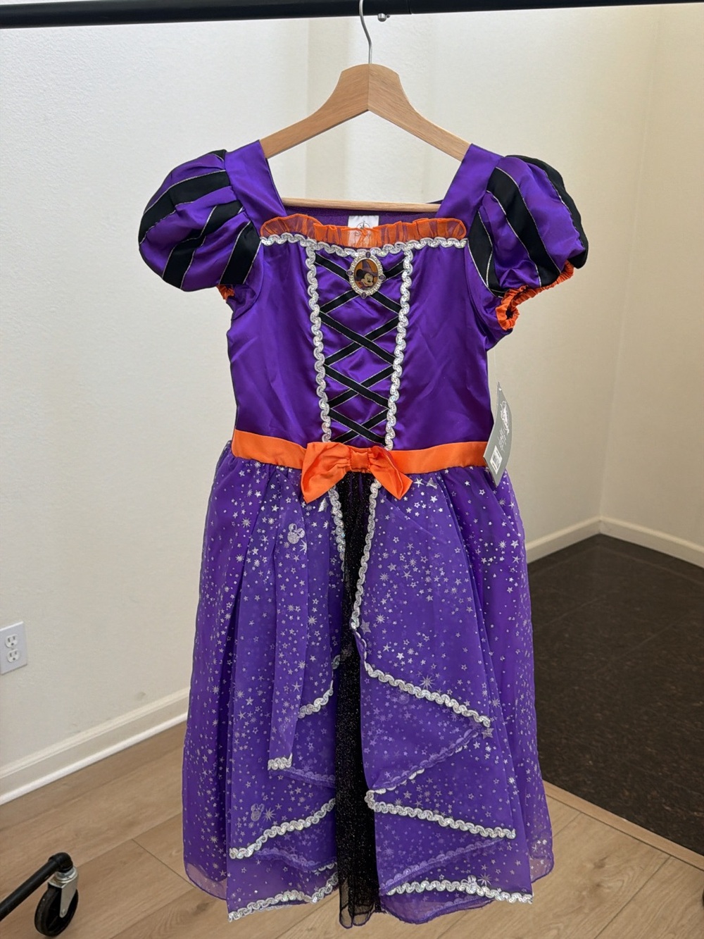 Disney Minnie Mouse Halloween Witch Costume Dress NWT Girls 9/10